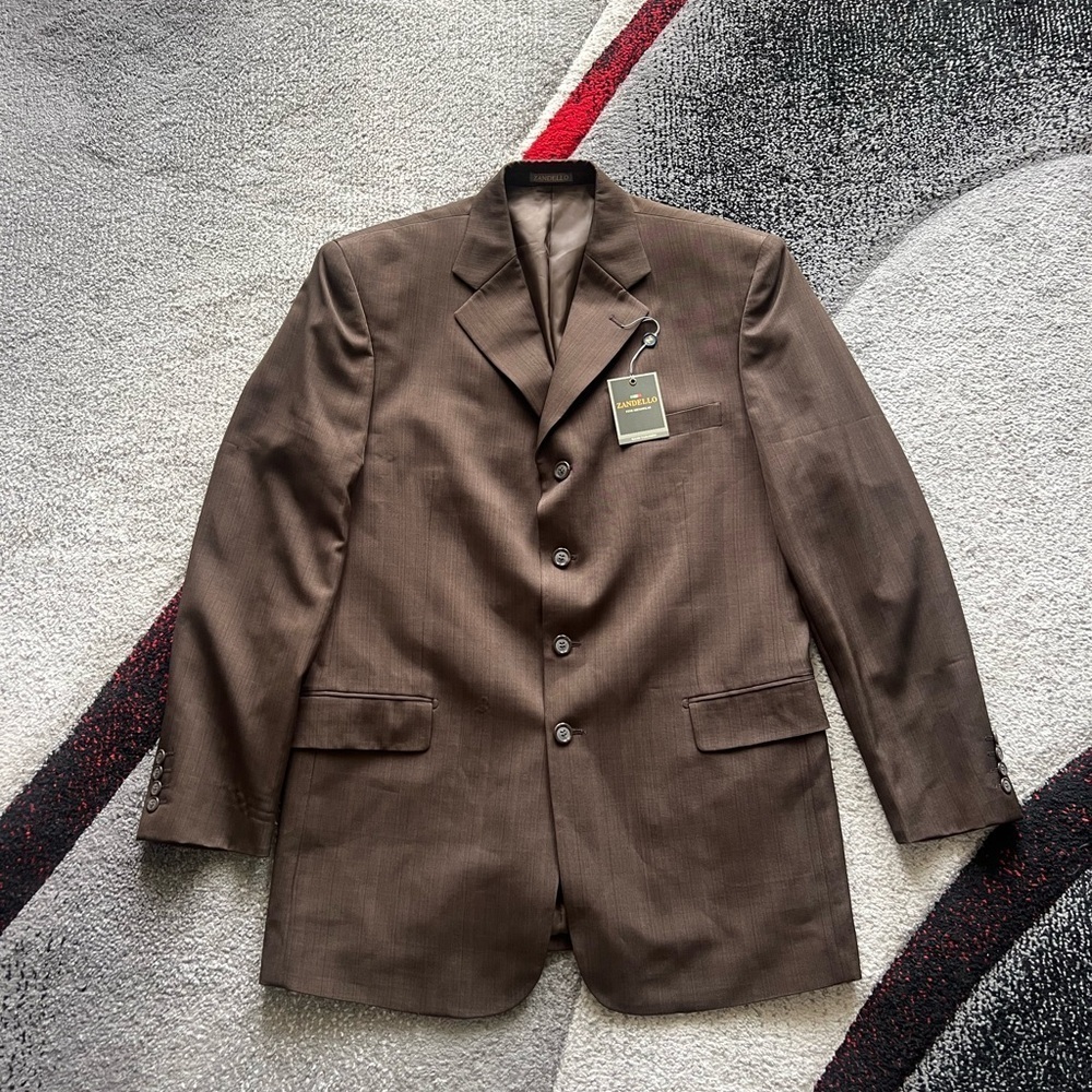 Zandello Brown Hand Tailored Men’s Sportcoat